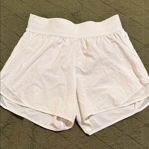 Lululemon Athletica Cream Athletic Shorts